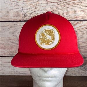 EUC Stio Mountain Waves Trout Foam  Red Trucker Hat